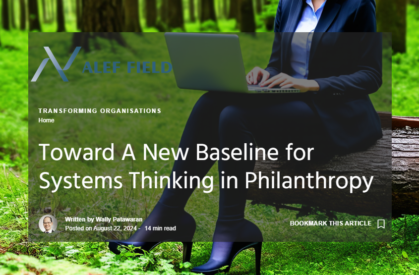 Towards a New Baseline for Systems Thinking in Philanthropy